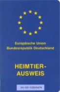 Heimtierausweis Muster